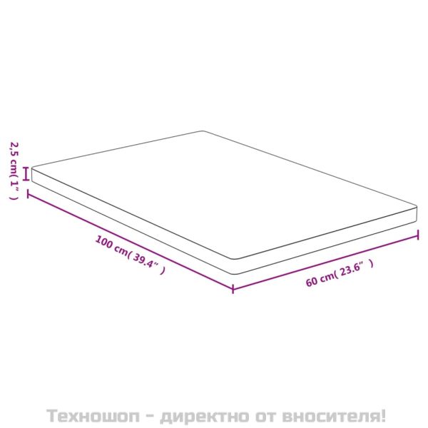Плот за маса 60x100x2,5 см бамбук