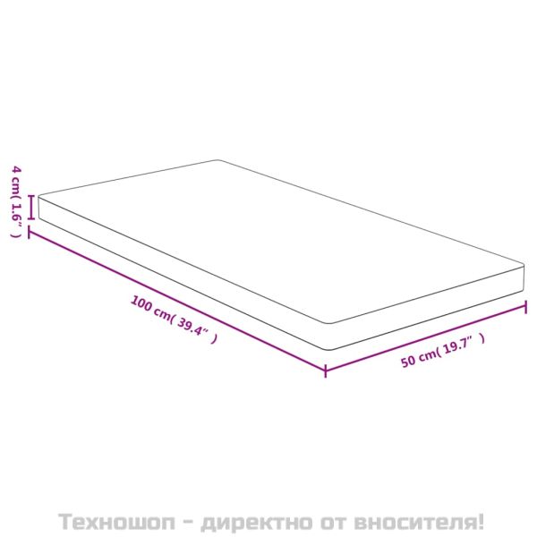Плот за маса 50x100x4 см бамбук