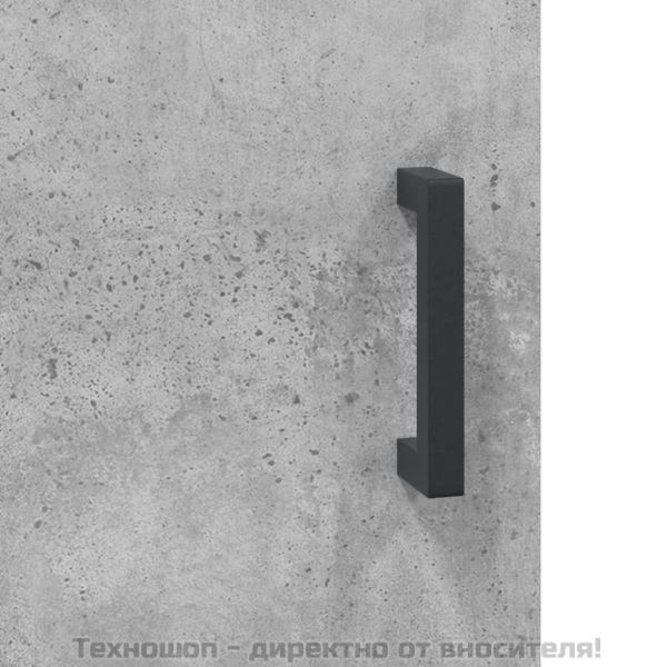 Висок шкаф, бетонно сиво, 69,5x31x115 см, инженерно дърво