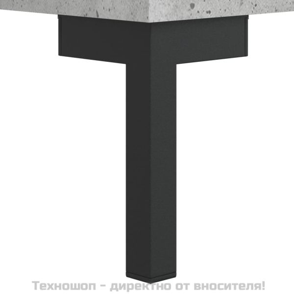 Висок шкаф, бетонно сиво, 69,5x31x115 см, инженерно дърво