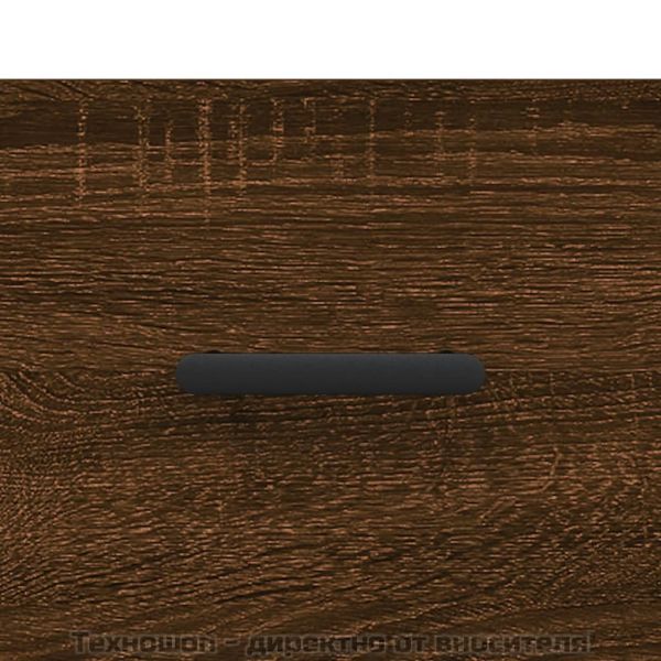 Кафе маса, кафяв дъб, 90x50x40 см, инженерно дърво