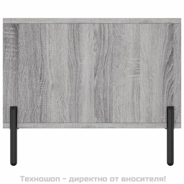 Кафе маса, сив сонома, 90x50x40 см, инженерно дърво