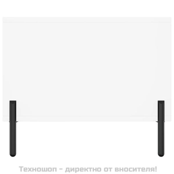 Кафе маса, бяла, 90x50x40 см, инженерно дърво