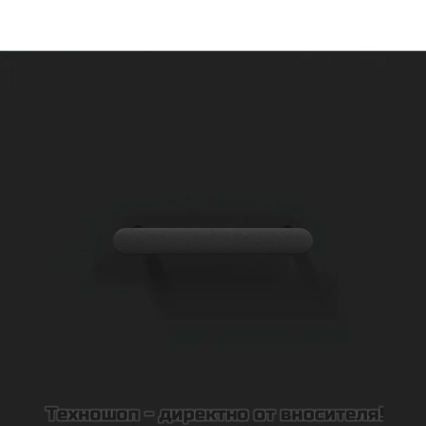 Маса за кафе, черна, 90x50x40 см, инженерно дърво