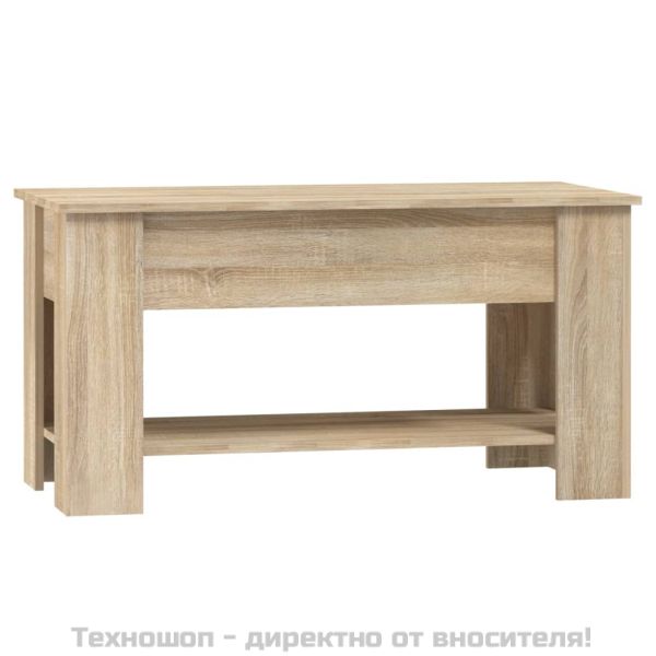 Кафе маса, дъб сонома, 101x49x52 см, инженерно дърво