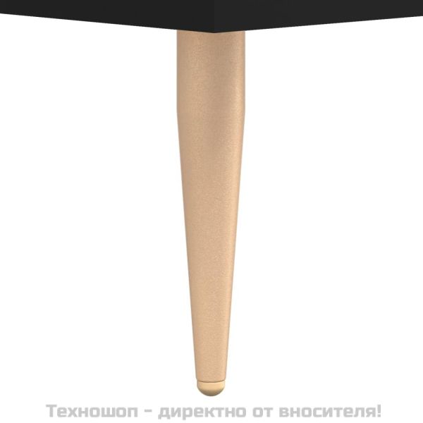 Маса за кафе, черна, 90x50x40 см, инженерно дърво