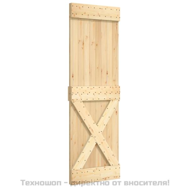 Врата "NARVIK" 70x210 см масивна дървесина бор