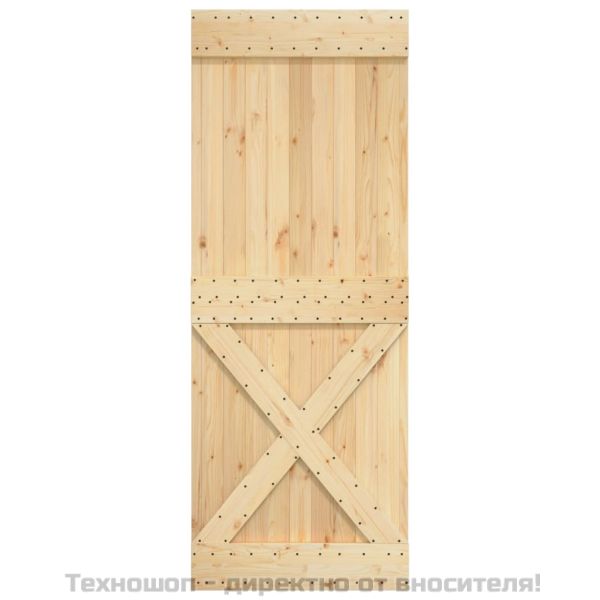 Врата "NARVIK" 85x210 см масивна дървесина бор