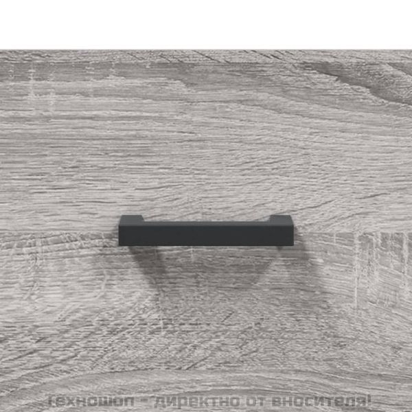 Пейка за обувки, сив сонома, 102x35x55 см, инженерно дърво