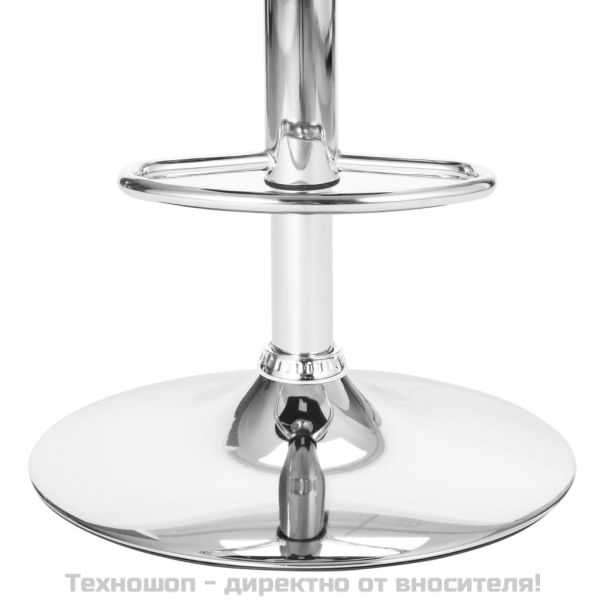 Бар табуретка, черна, изкуствена кожа