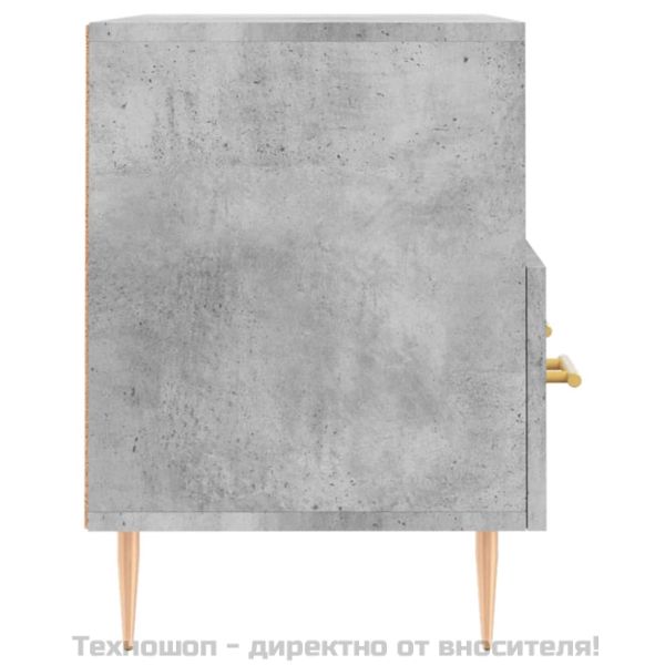 ТВ шкаф, бетонно сив, 80x36x50 см, инженерно дърво