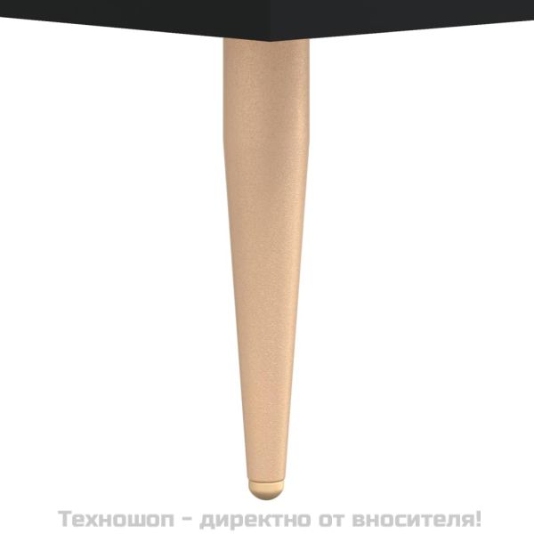 ТВ шкаф, черен, 80x36x50 см, инженерно дърво