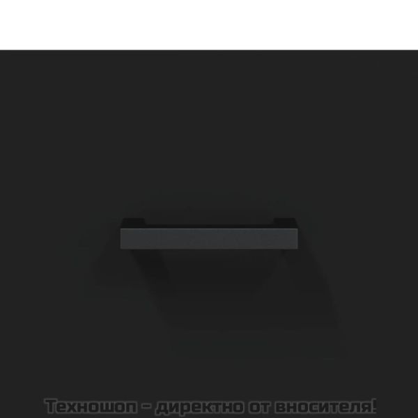 ТВ шкаф, черен, 80x36x50 см, инженерно дърво