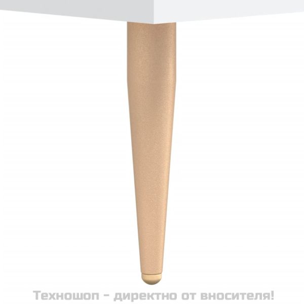 ТВ шкаф, бял, 80x36x50 см, инженерно дърво