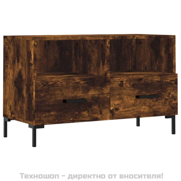 ТB шкаф, опушен дъб, 80x36x50 см, инженерно дърво