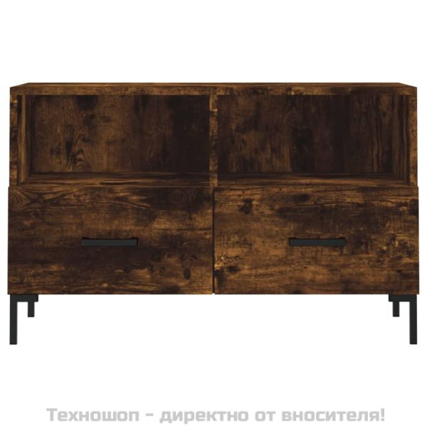 ТB шкаф, опушен дъб, 80x36x50 см, инженерно дърво
