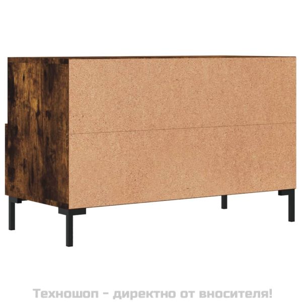 ТB шкаф, опушен дъб, 80x36x50 см, инженерно дърво