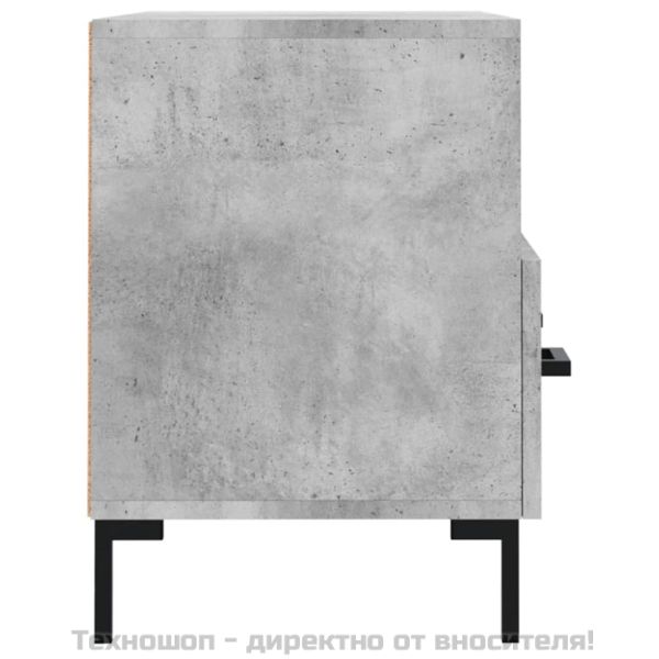ТВ шкаф, бетонно сив, 80x36x50 см, инженерно дърво