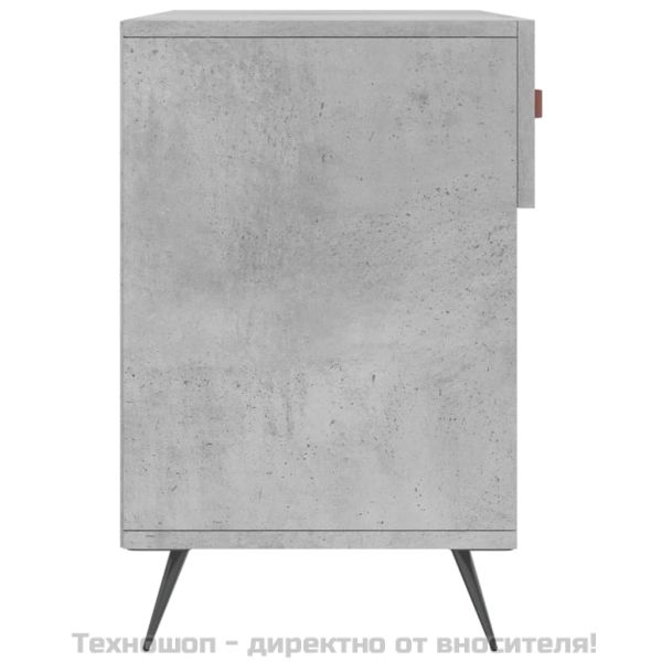 Пейка за обувки, бетонно сив, 102x35x55 см, инженерно дърво