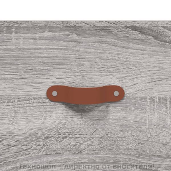 Пейка за обувки, сив сонома, 102x35x55 см, инженерно дърво