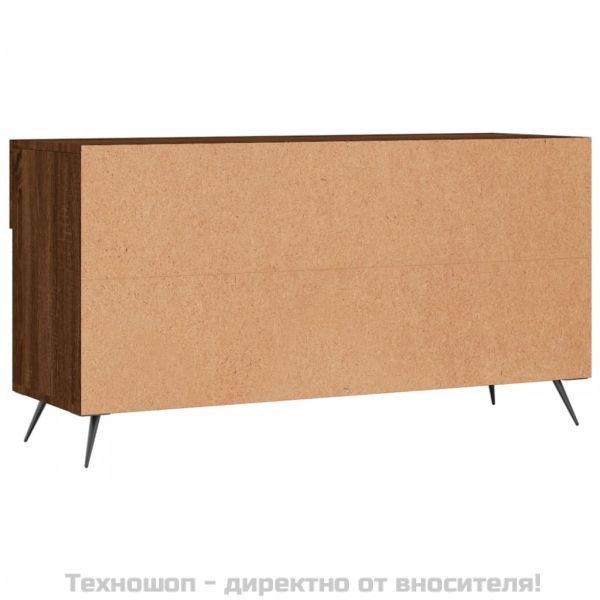 Пейка за обувки, кафяв дъб, 102x35x55 см, инженерно дърво