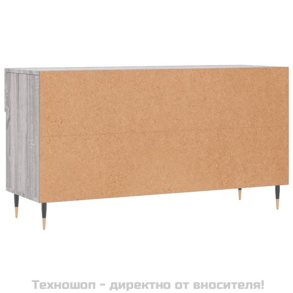 Пейка за обувки, сив сонома, 102x35x55 см, инженерно дърво