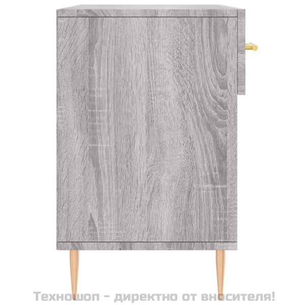 Пейка за обувки, сив сонома, 102x35x55 см, инженерно дърво