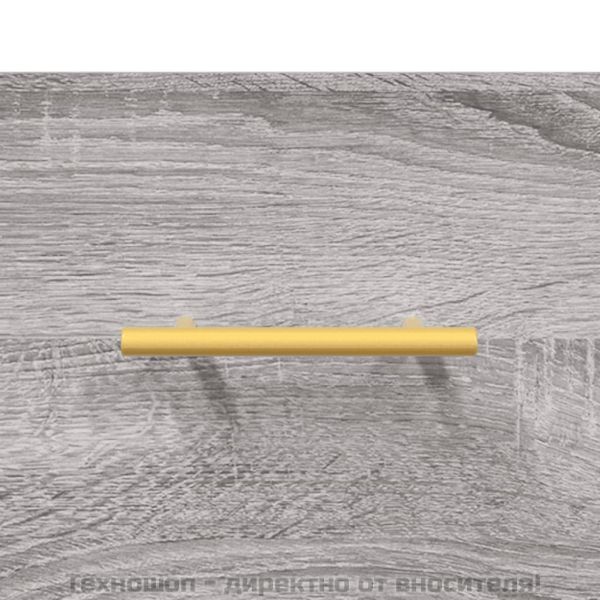 Пейка за обувки, сив сонома, 102x35x55 см, инженерно дърво