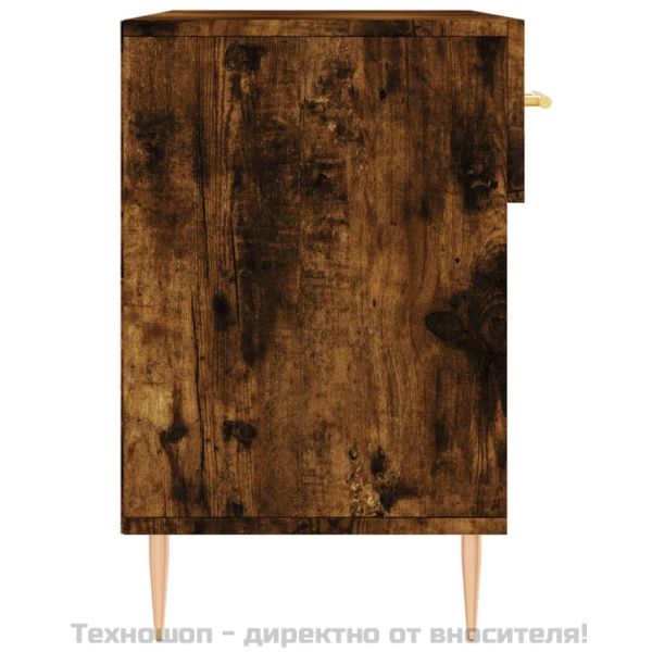 Пейка за обувки, опушен дъб, 102x35x55 см, инженерно дърво