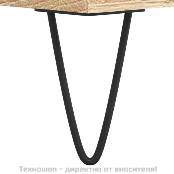 Пейка за обувки, сонома дъб, 102x35x55 см, инженерно дърво