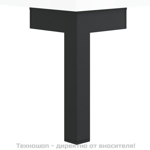 Пейка за обувки, бял гланц, 102x35x55 см, инженерно дърво