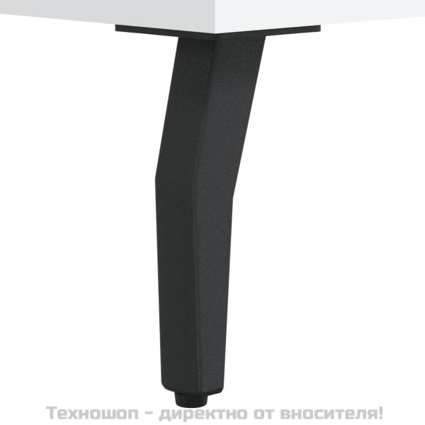 Пейка за обувки, бяла, 102x35x55 см, инженерно дърво