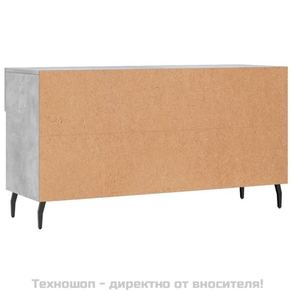 Пейка за обувки, бетонно сив, 102x35x55 см, инженерно дърво