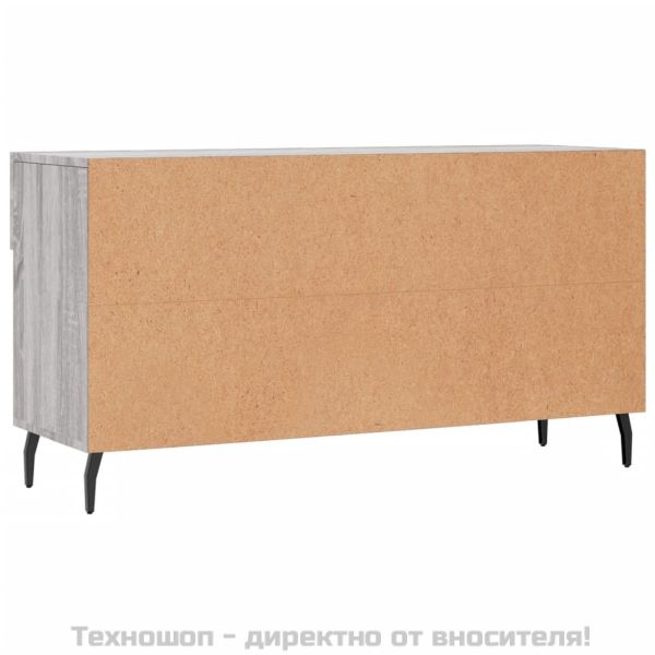 Пейка за обувки, сив сонома, 102x35x55 см, инженерно дърво