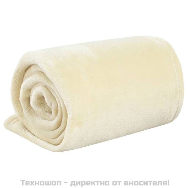 Одеяло, кремаво, 150x200 см, полиестер