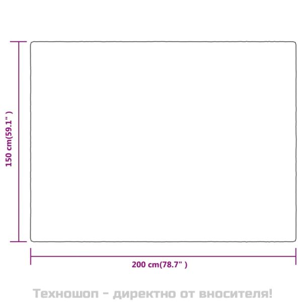 Одеяло, кремаво, 150x200 см, полиестер