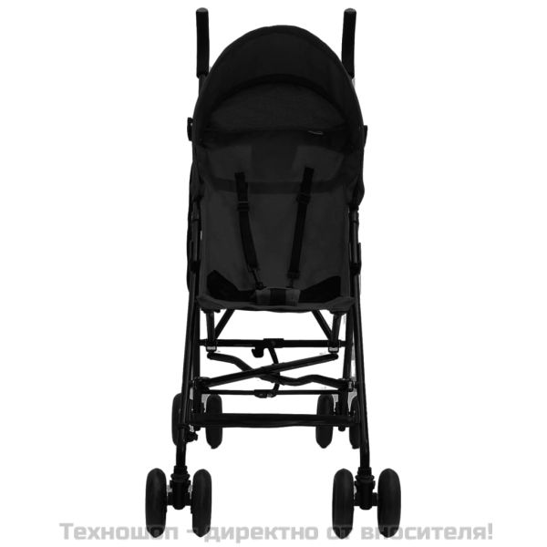 Бебешка лятна количка, антрацит и черно, стомана