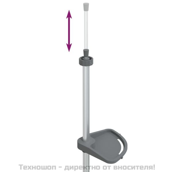 4-степенна телескопична ъглова полица за душ сребърист алуминий