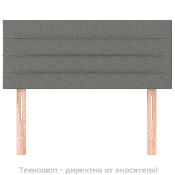 Горна табла за легло, тъмносива, 90x5x78/88 см, плат