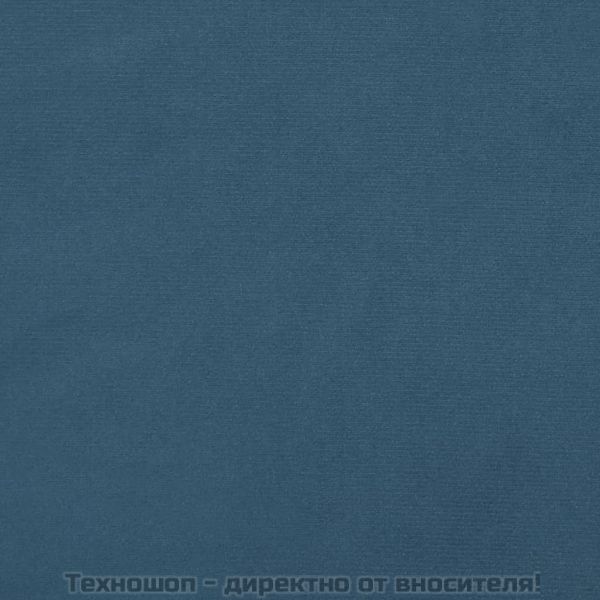 Горна табла за легло, тъмносиня, 100x5x78/88 см, кадифе