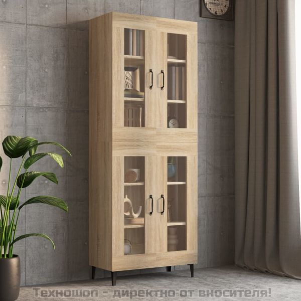 Окачен стенен шкаф, дъб сонома, 69,5x34x90 см