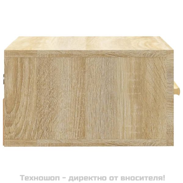 Нощно шкафче за стенен монтаж, сонома дъб, 35x35x20 см
