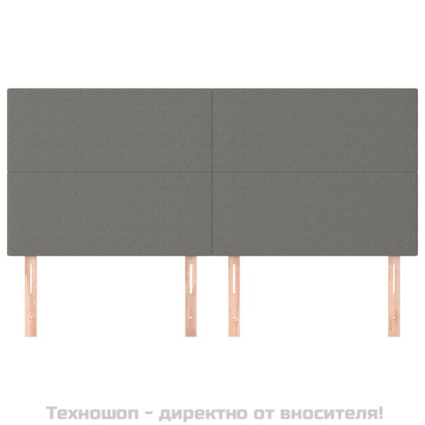 Табла за легло, тъмносива, 200x5x118/128 см, плат