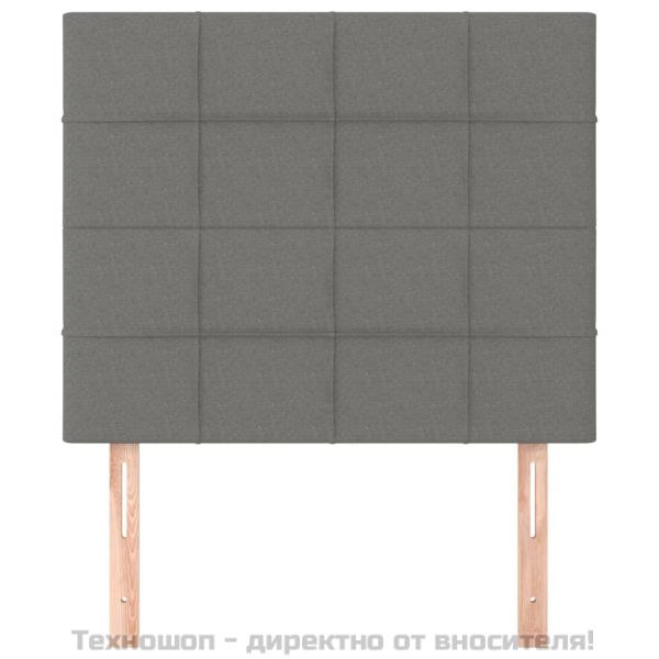 Табла за легло, тъмносива, 100x5x118/128 см, плат