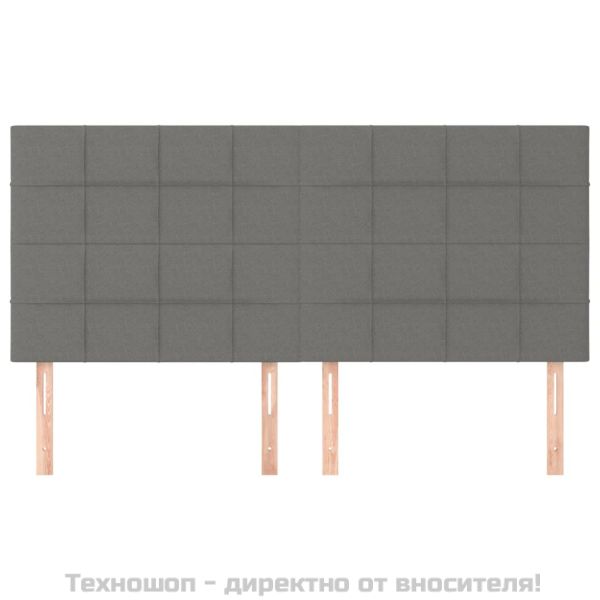 Табла за легло, тъмносива, 180x5x118/128 см, плат