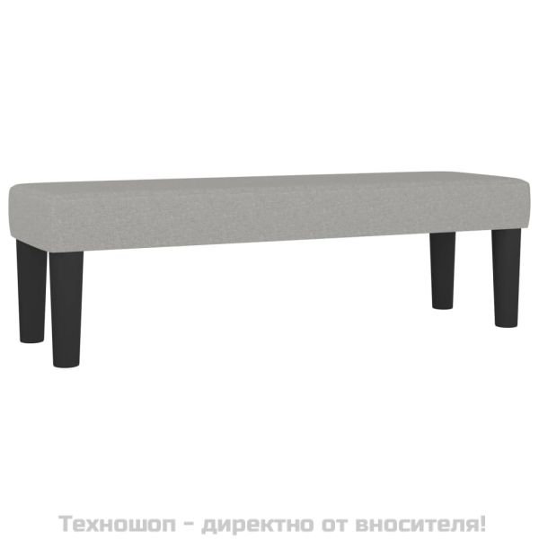 Боксспринг легло с матрак, светлосиво, 180x200 см, плат