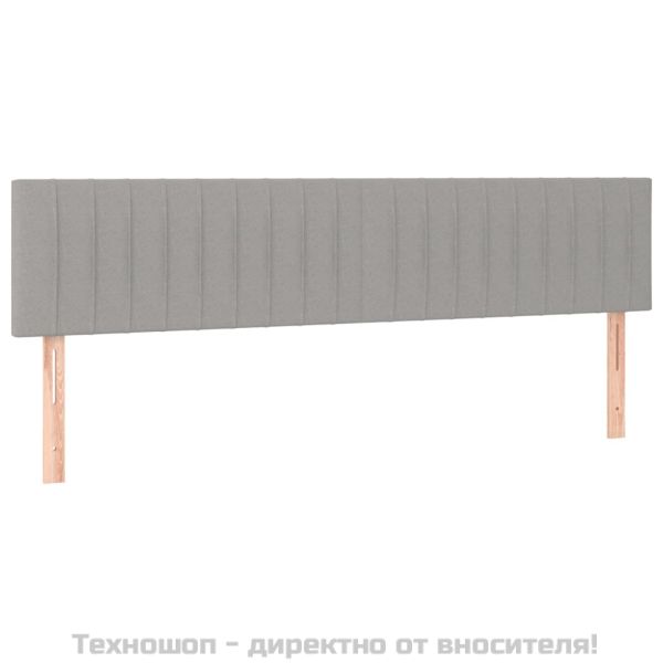 Боксспринг легло с матрак, светлосиво, 180x200 см, плат