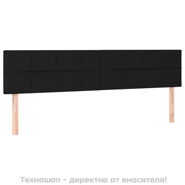 Боксспринг легло с матрак, черно, 180x200 см, плат