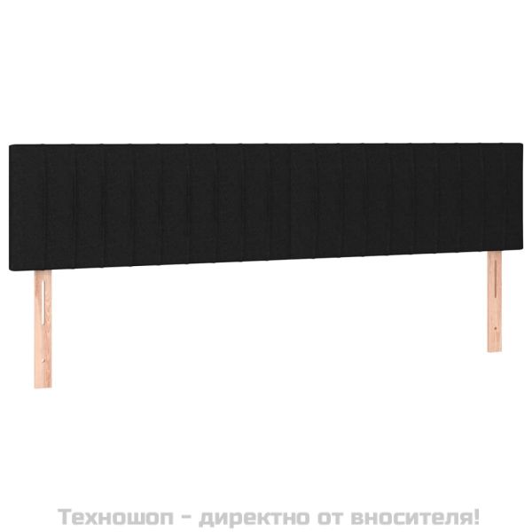 Боксспринг легло с матрак, черно, 180x200 см, плат