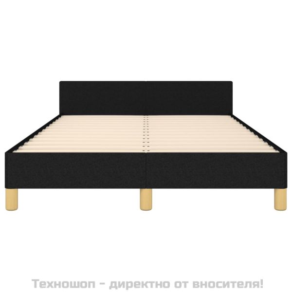 Рамка за легло без матрак, черна, 120x200 см, плат